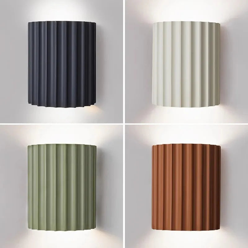 DecorBites™ LED Resin Wall Sconces Minimalist Illumination for Entryway Living Bedroom