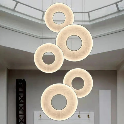 DecorBites™ Donut LED Pendant Light - Modern Minimalist Round Lamp for Bedroom Decor