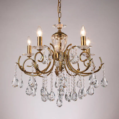 DecorBites™ Crystal Chandelier Gold Chrom Nordic LED Luxury Lighting
