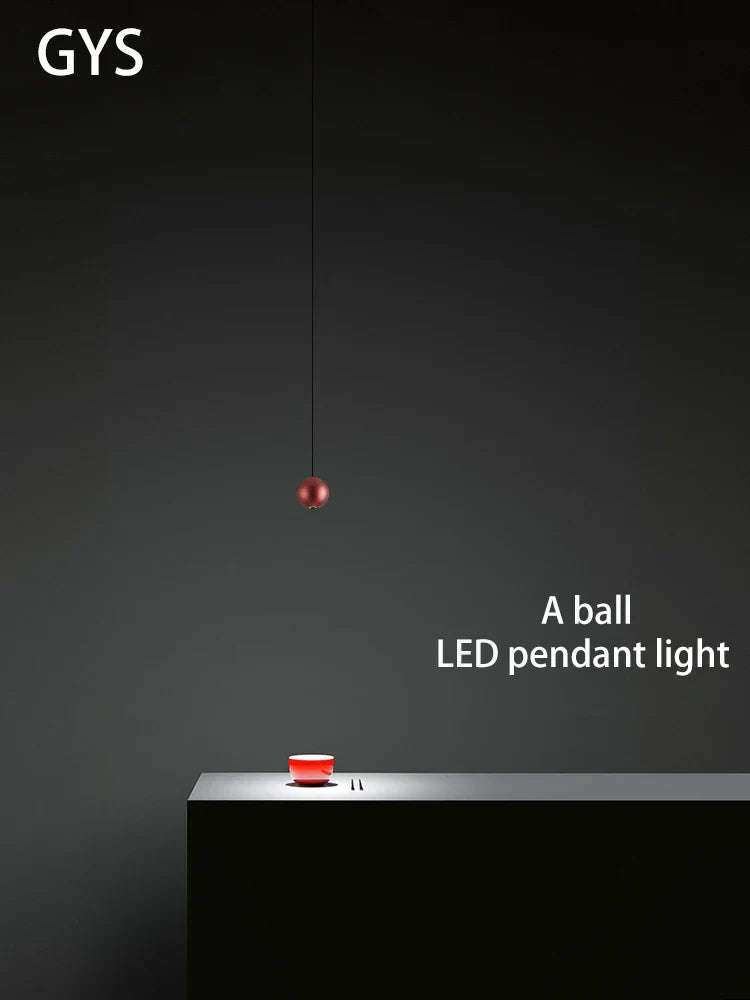 DecorBites™ LED Ball Pendant Light: Minimalist Bedroom Chandelier & Table Lamp