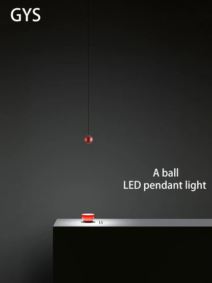 DecorBites™ LED Ball Pendant Light: Minimalist Bedroom Chandelier & Table Lamp