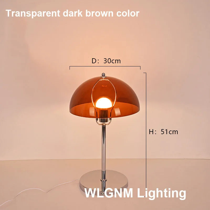 DecorBites™ Bauhaus Mushroom Table Lamp, Modern Acrylic LED Night Light
