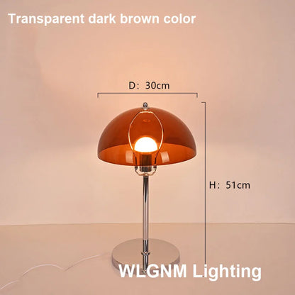 DecorBites™ Bauhaus Mushroom Table Lamp, Modern Acrylic LED Night Light