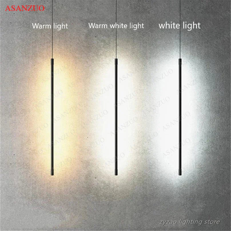 DecorBites™ LED Pendant Light: Adjustable Line Strip Hanging Lamp for Modern Home Decor
