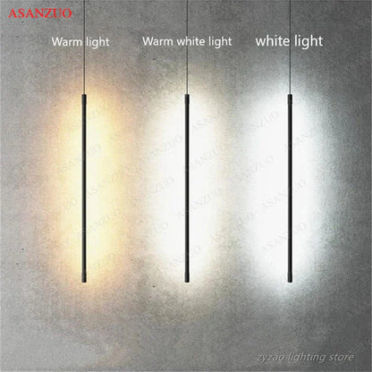 DecorBites™ LED Pendant Light: Adjustable Line Strip Hanging Lamp for Modern Home Decor