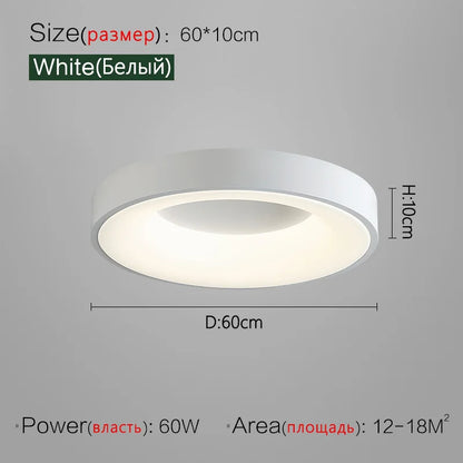 DecorBites™ 2023 Minimalist Round Dining Room Master Bedroom Ceiling Lamp