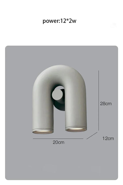 DecorBites™ LED U-shaped Wall Lamp for Minimalist Living Room and Staircase Lighting