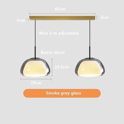 DecorBites™ Glass Jelly Pendant Lamp: Minimalist Luxury Design for Home Living Room Bedroom