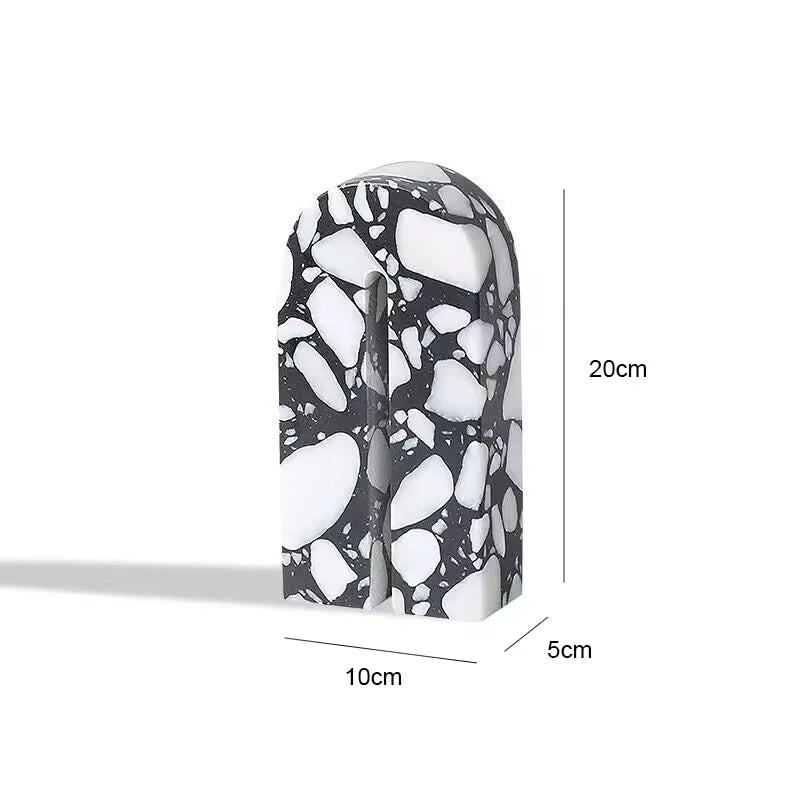 DecorBites™ Archway Terrazzo Sculpture for Home Decor