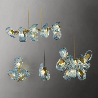 "DecorBites™ Glass Chandelier for Modern Dining Room Decor 2024"