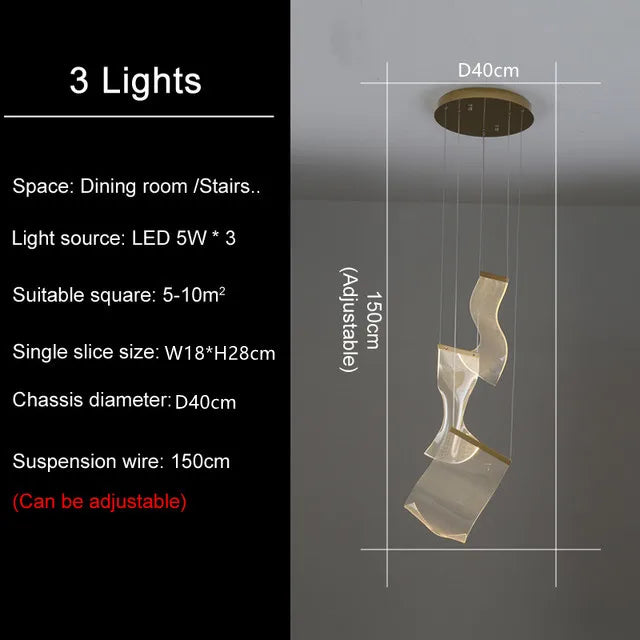 DecorBites™ LED Light Ceiling Chandelier for Modern Home Decor & Ambient Lighting