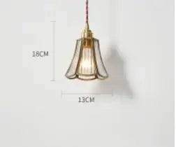 DecorBites™ Blue Glass Pendant Lights for Bedroom Dinning Living Room