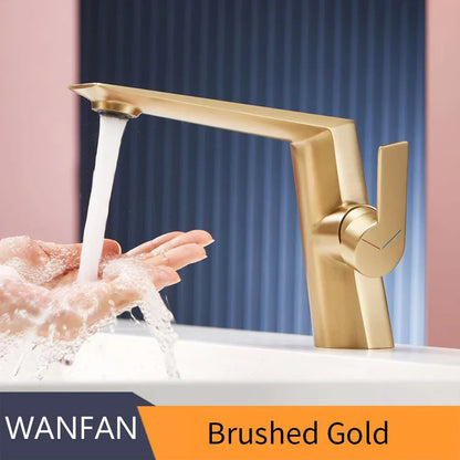 DecorBites™ Black Basin Faucet Single Handle Bathroom Sink Mixer Tap