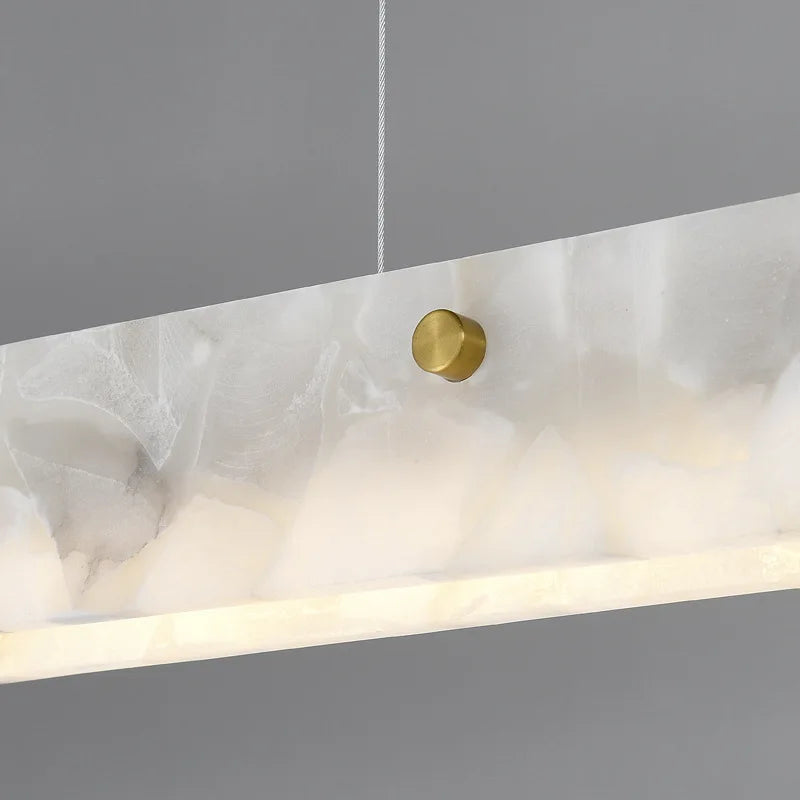 DecorBites™ Black Marble Pendant Chandelier - Modern Long Design for Home Decor