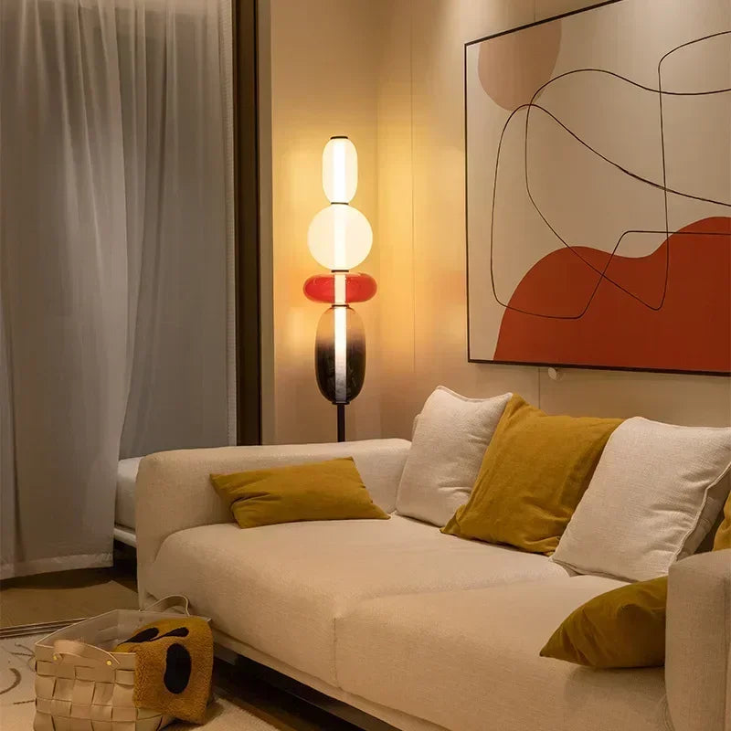 DecorBites™ Glass Floor Lamp LED Table Light - Italian Design High Quality