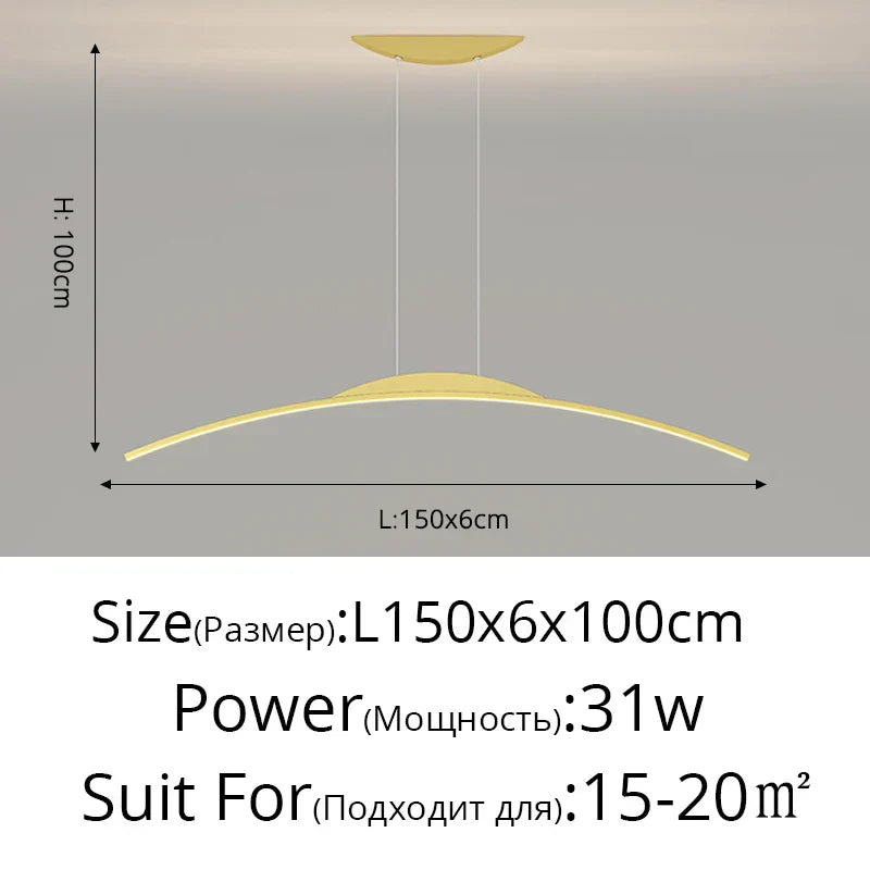 DecorBites™ LED Pendant Lamp - Minimalist Hanging Light for Dining Room & Home Decor
