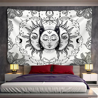 DecorBites™ Celestial Mandala Tapestry Wall Hanging for Dorm Decor & Psychedelic Vibes
