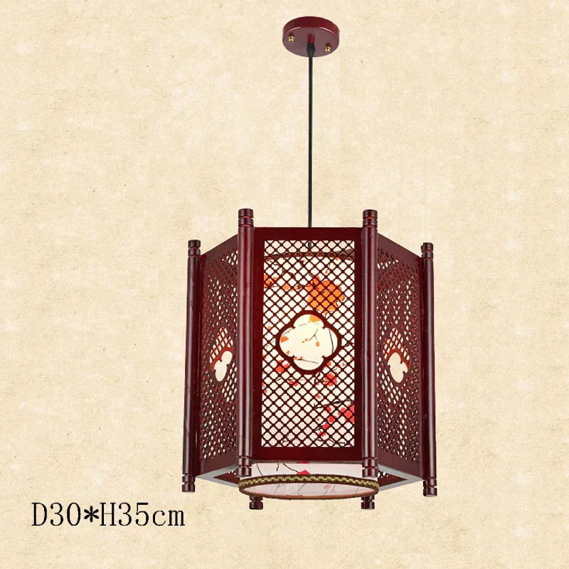 DecorBites™ Antique Wood Pendant Lights for Dining Room, LED Living Room Decor Lighting Fixtures