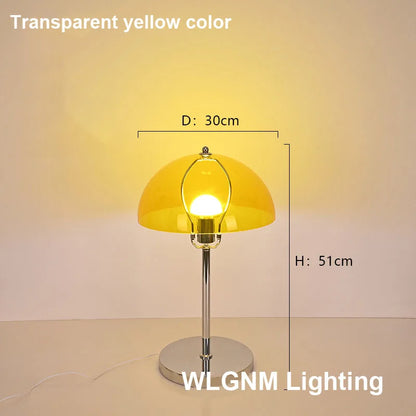 DecorBites™ Bauhaus Mushroom Table Lamp, Modern Acrylic LED Night Light