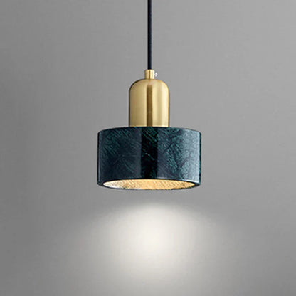 DecorBites™ Green Marble Pendant Light: Luxury Hanging Lamp for Dining Room, Bedside, Hotel.