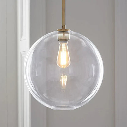 DecorBites™ Gradient Glass Chandelier: Modern Nordic Living Room Lighting for Bedroom or Restaurant