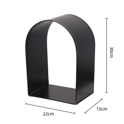 DecorBites™ Golden Arches Metal Sculpture Room Decoration Geometric Handicraft Figurine
