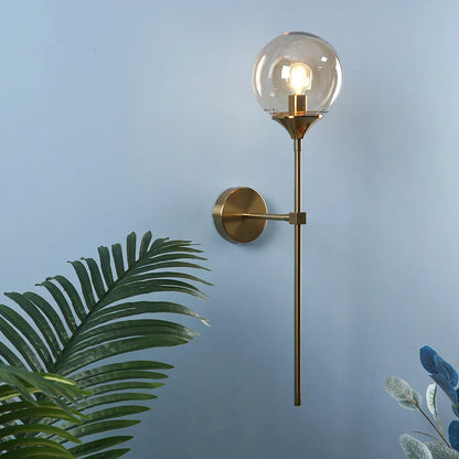 DecorBites™ Golden Glass Wall Sconces | Modern Nordic Lights for Home Decor
