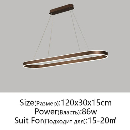 DecorBites™ LED Aluminum Ceiling Chandelier for Kitchen Living Room Modern Nordic Design
