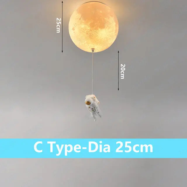 DecorBites™ Astronaut Bubble Chandelier Light - Moonlight Bedroom Ceiling Lamp