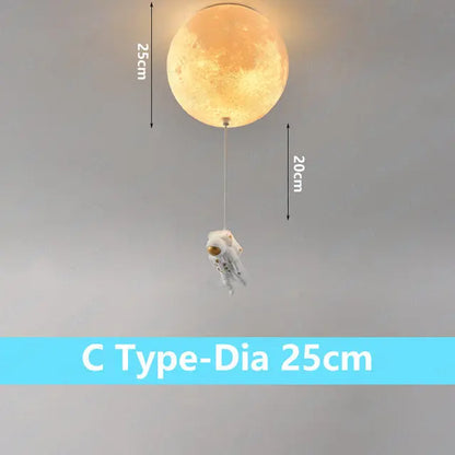 DecorBites™ Astronaut Bubble Chandelier Light - Moonlight Bedroom Ceiling Lamp
