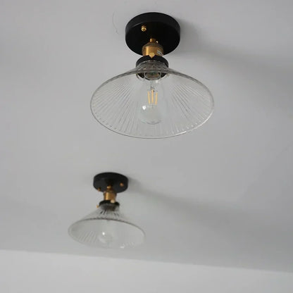 DecorBites™ Clear Glass LED Ceiling Lamp Copper Socket Modern Nordic Style Lighting