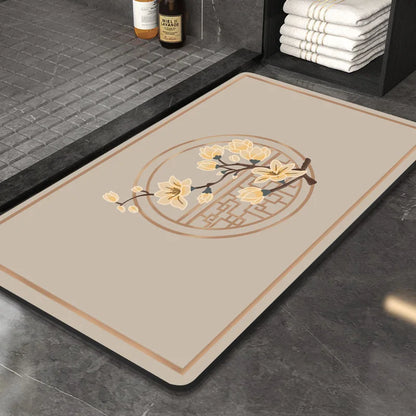 DecorBites™ Chinese Style Diatom Mud Entry Door Mat - Super Absorbent & Anti-Slip