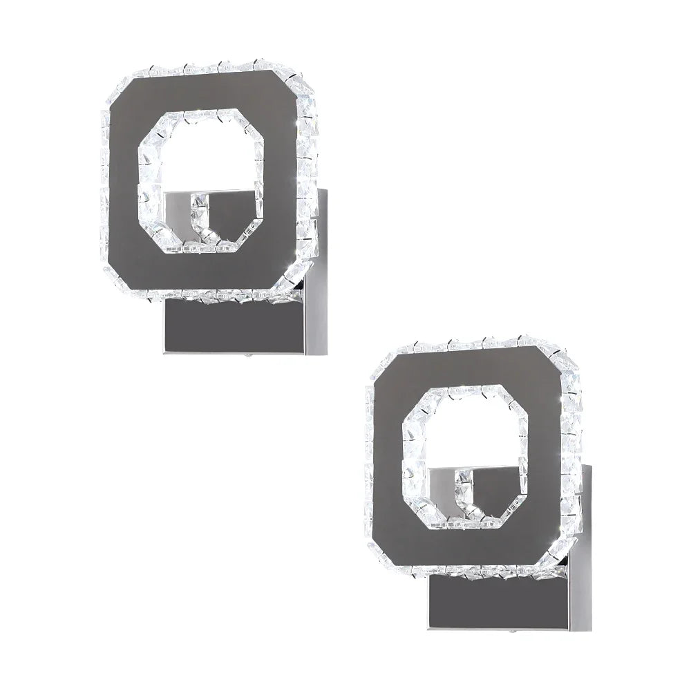 DecorBites™ Crystal Led Wall Sconce | Modern Minimalist Living Room Lighting