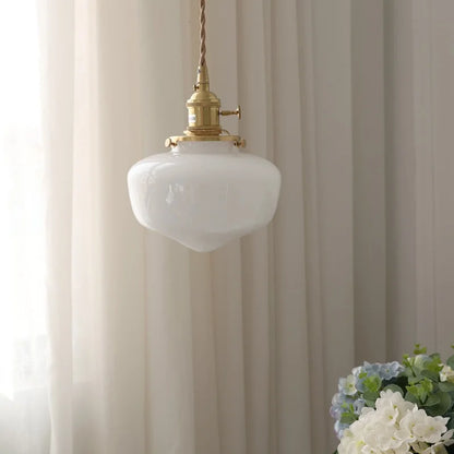 DecorBites™ Glass LED Pendant Light Fixture Knob Switch Nordic Modern Hanging Lamp