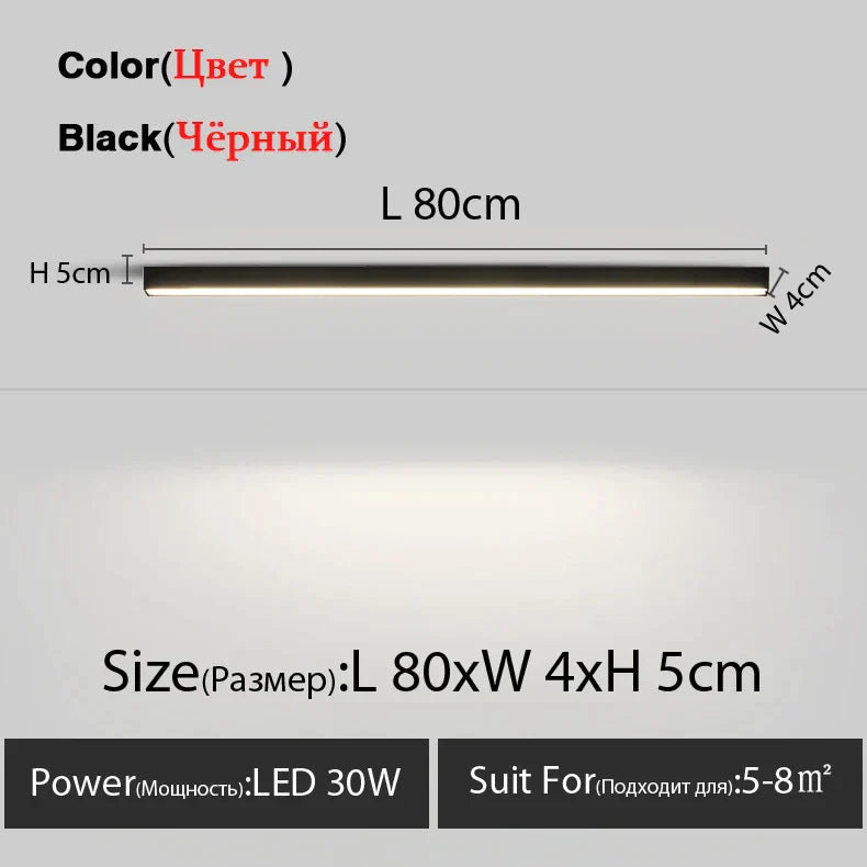 DecorBites™ LED Linear Ceiling Lamp for Living Room, Dining Room, Bedroom - Minimalist Design