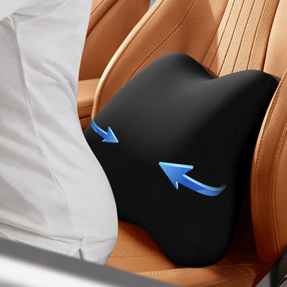 DecorBites™ Lumbar Support Memory Foam Cushion for Office Chair and Car Seat