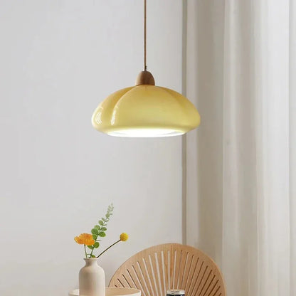 DecorBites™ Glass Pumpkin Chandelier for Restaurant Balcony and Bedroom Lighting