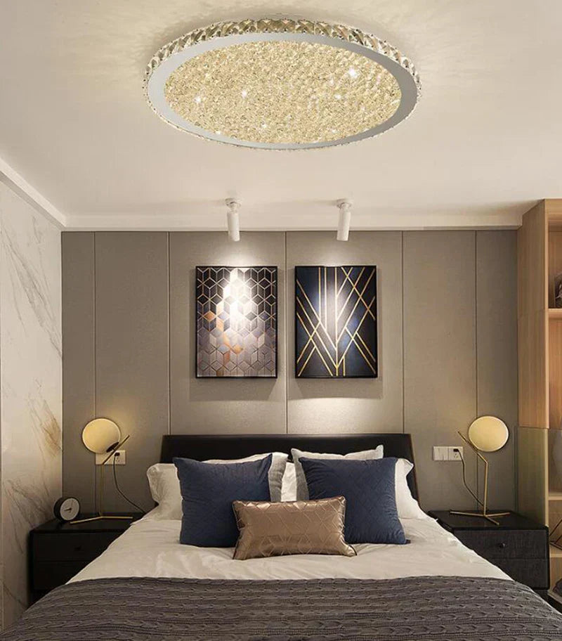 DecorBites™ Crystal Ceiling Light with LED Bulbs for Home Living Room Bedroom