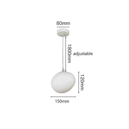 DecorBites™ Glass Ball LED Pendant Lights for Home Decor, Living/Dining Room, Bar, & Stairs