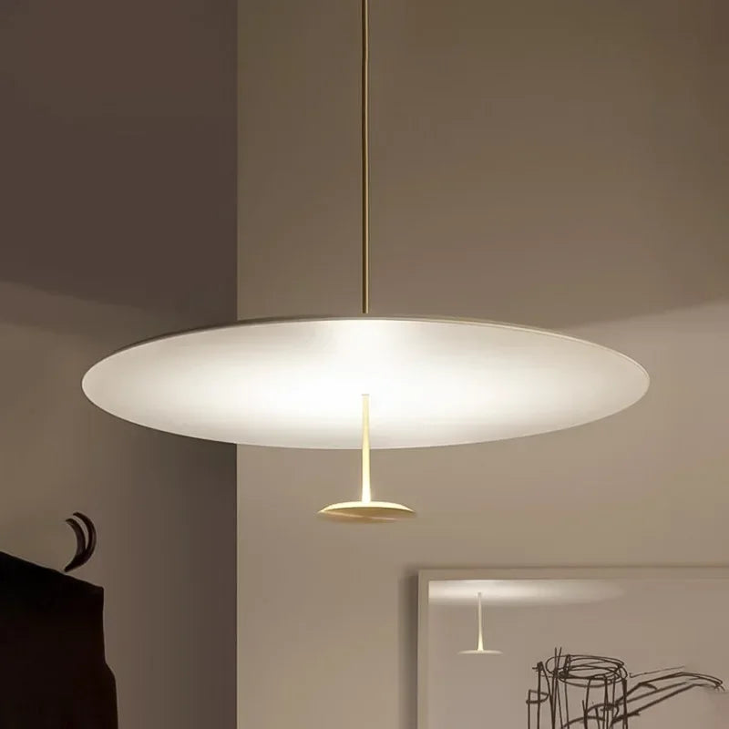 DecorBites™ Gold Black Pendant Light for Living Room, Elegant Minimalist Ring Suspension Lamp