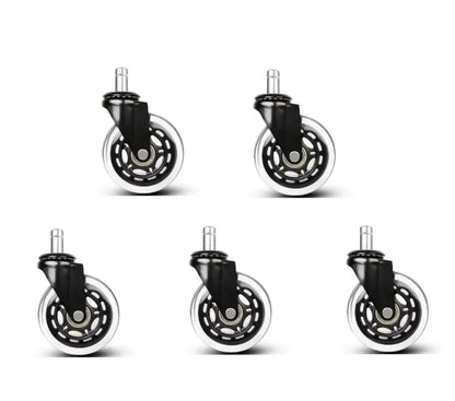 DecorBites™ 3 Inch Rotatable Heavy Duty Soft Safety Office Chair Caster Roller