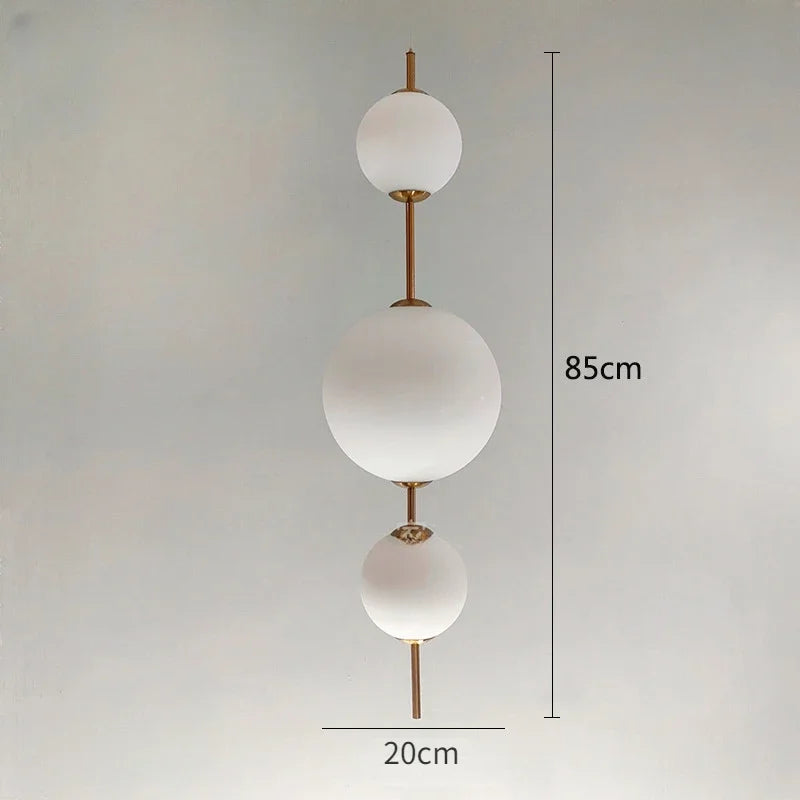 DecorBites™ Glass Ball LED Pendant Light for Modern Restaurant, Cafe, Bedroom & Kitchen