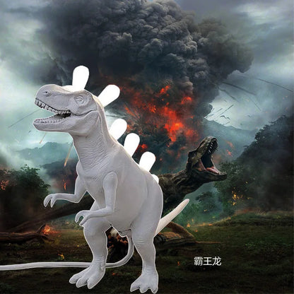 DecorBites™ Brontosaurus T-Rex Dinosaur Resin LED Desk Lamp for Bedroom Home Decor