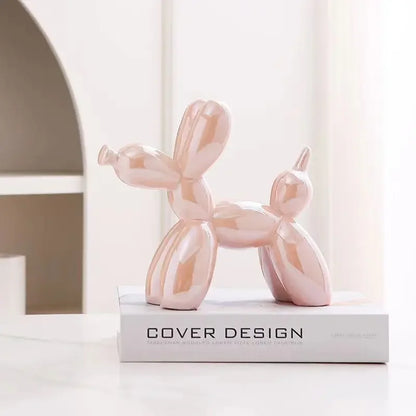 DecorBites™ Balloon Dog Ceramic Sculpture Ornament for Home Office Decor & Gifts