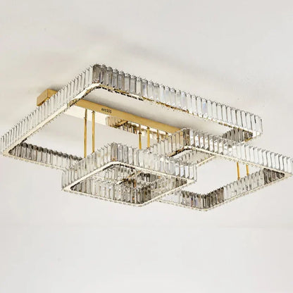 DecorBites™ Crystal Dimmable Ceiling Light - Luxury Living Room Bedroom Lamp