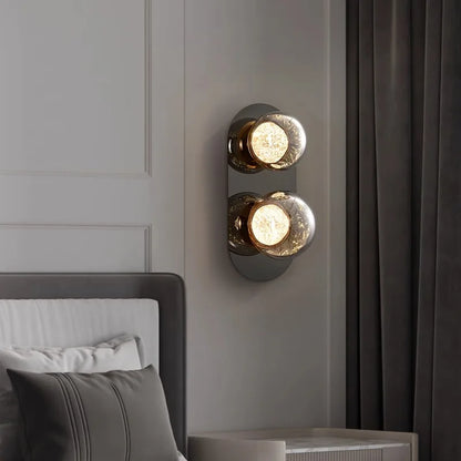 DecorBites™ Glass Ball Sconce Lamps Round Wall Decor Lights for Luxurious Room & Aisle