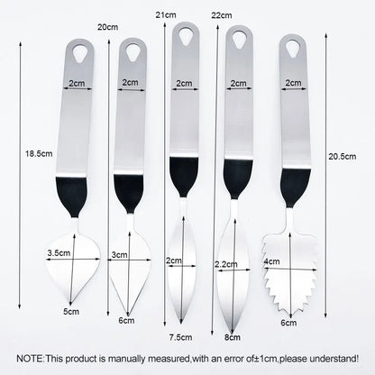 DecorBites™ Chocolate Leaf Knife Fondant Tool: Stainless Steel Cake Decoration & Baking Accessory