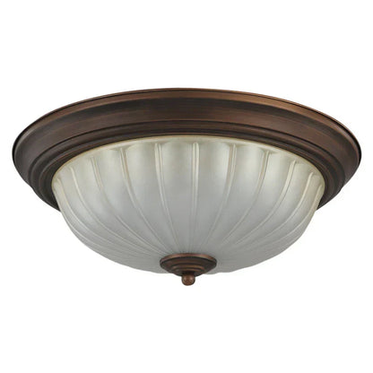 DecorBites™ Black Bronze Ceiling Light with Frosted Glass Shade for Bedroom and Kitchen