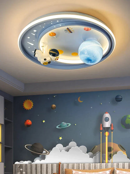 DecorBites™ Astronaut Astros Planet Ceiling Light for Child's Bedroom