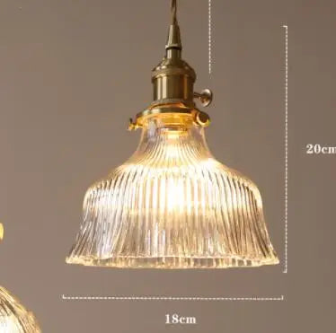 DecorBites™ Blue Glass Pendant Lights - Bedroom Dinning Living Room Fixtures
